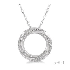 ASHI Circle Diamond Fashion Pendant 98278PPTSPDWG