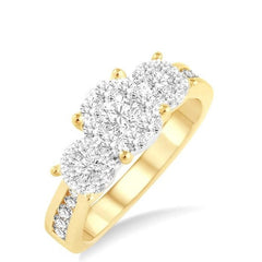 Parkplace Jewelers Round Shape Past Present & Future Lovebright Essential Diamond Ring 36912PPFVYW