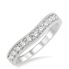 Parkplace Jewelers Curved Diamond Wedding Band 30363PPFGWG