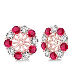 Parkplace Jewelers Gemstone & Diamond Earrings Jacket 65371PPFVRBPG