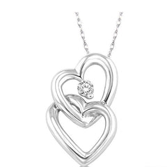 Parkplace Jewelers Twin Heart Shape Diamond Fashion Pendant 63479PPTXPDWG