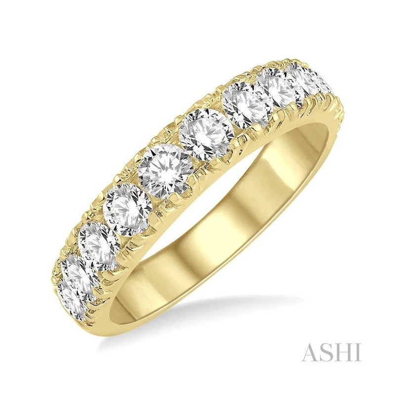 ASHI 11 Stone Diamond Wedding Band 33300PPFGYG-2.00