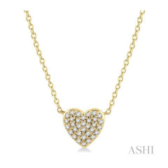 ASHI Heart Shape Petite Diamond Fashion Pendant 995H0PPTSNKYG