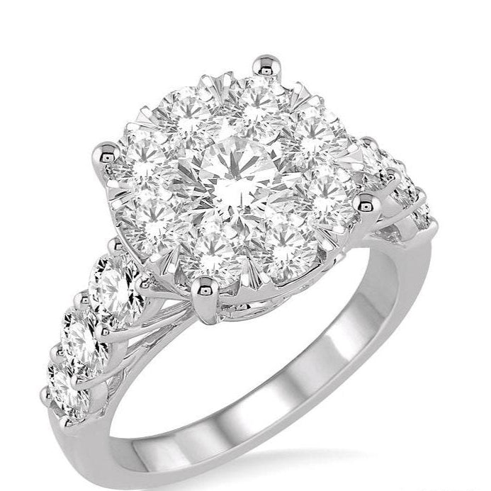 Parkplace Jewelers Round Shape Lovebright Essential Diamond Engagement Ring 140D0PPFVWG-2.00