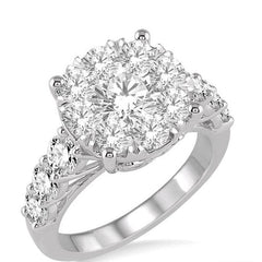 Parkplace Jewelers Round Shape Lovebright Essential Diamond Engagement Ring 140D0PPFVWG-2.00