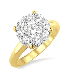 Parkplace Jewelers Round Shape Lovebright Essential Diamond Ring 36900PPFGYW-1.50