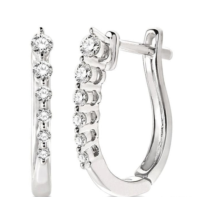 Parkplace Jewelers Journey Diamond Hoop Earrings 63416PPFCERWG