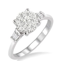 Parkplace Jewelers Round Shape Lovebright Diamond Engagement Ring 24532PPFHWG-LE