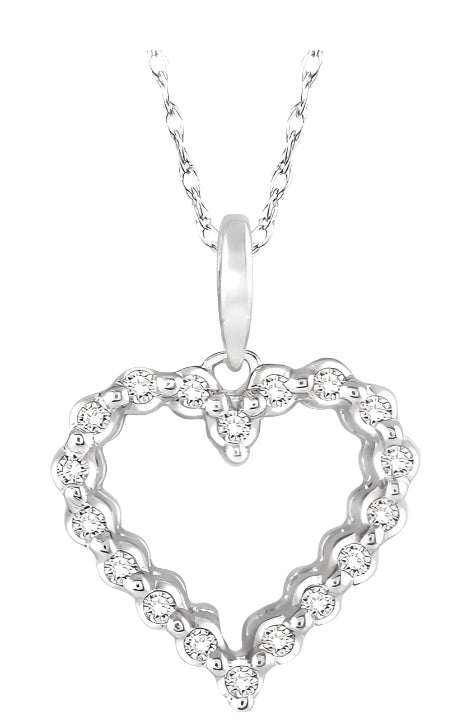 Parkplace Jewelers Heart Shape Diamond Pendant 93728PPTSPDWG