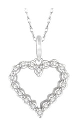 Parkplace Jewelers Heart Shape Diamond Pendant 93728PPTSPDWG