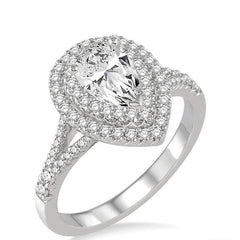 Parkplace Jewelers Pear Shape Semi-Mount Halo Diamond Engagement Ring 254C2PPFVWG-SM