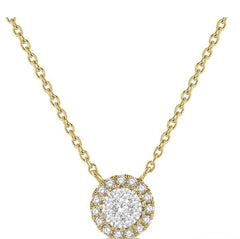 Parkplace Jewelers Round Shape Halo Lovebright Essential Diamond Pendant 99650PPFHNKYW