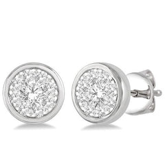 Parkplace Jewelers Round Shape Lovebright Essential Diamond Stud Earrings 921B5PPFGERWG