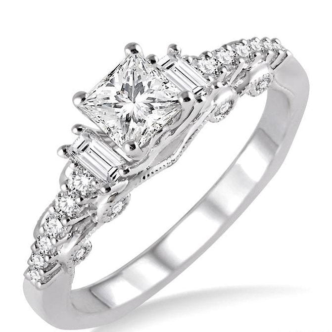 Parkplace Jewelers Princess Shape Diamond Engagement Ring 20932PPFHWG-LE