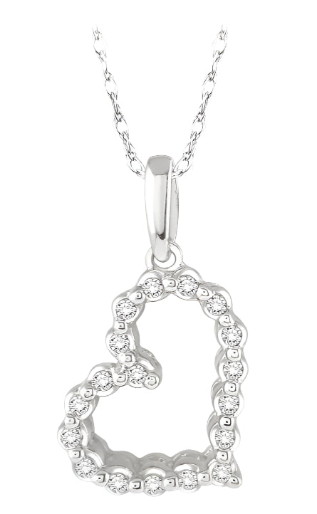 Parkplace Jewelers Heart Shape Diamond Fashion Pendant 93718PPTSPDWG