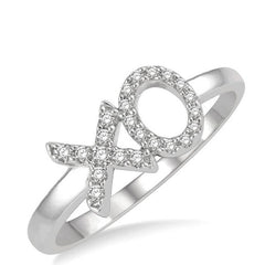 Parkplace Jewelers Stackable X & O Petite Diamond Fashion Ring 387E8PPFSWG