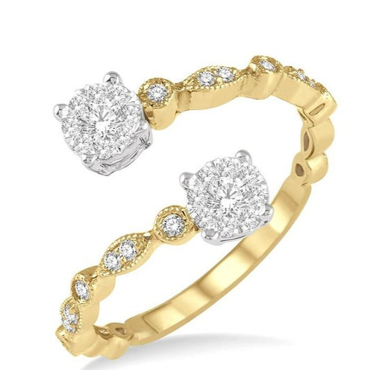 Parkplace Jewelers 2 Stone Lovebright Diamond Fashion Open Ring 155D5PPFHYW
