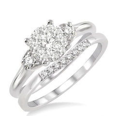 Parkplace Jewelers Round Shape Lovebright Diamond Wedding Set 19463PPFVWG-WS