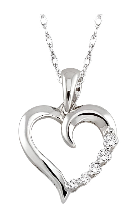 Parkplace Jewelers Heart Shape Journey Diamond Fashion Pendant 93669PPFXPDWG