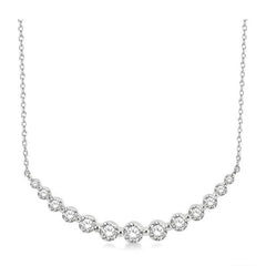 Parkplace Jewelers Graduated Diamond Fixed Smile Necklace 990H1PPFGNKWG