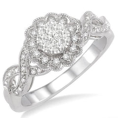 Parkplace Jewelers Round Shape Halo Lovebright Diamond Ring 34205PPFNWG