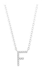Parkplace Jewelers Block 'F' Initial Diamond Pendant 912F9PPTSPDWG-F