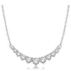 Parkplace Jewelers Graduated Diamond Smile Necklace 991HVPPFGNKWG