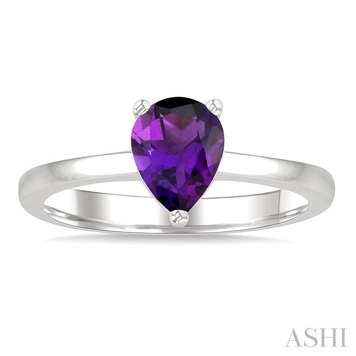 ASHI Pear Shape Gemstone Solitaire Ring 50849PPF@AMWG-PR