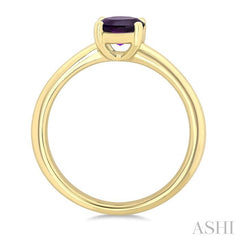 ASHI Oval Shape Gemstone Solitaire Ring 50849PPF@AMYG-OV