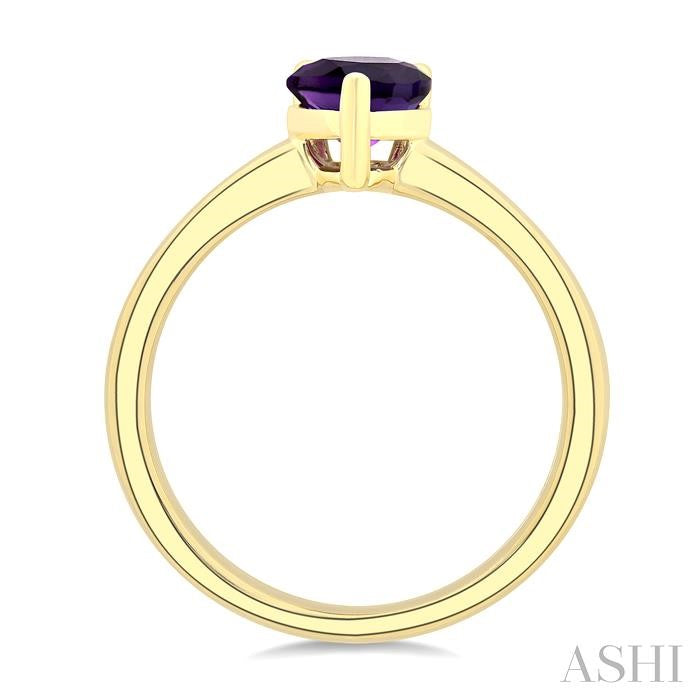 ASHI Pear Shape Gemstone Solitaire Ring 50849PPF@AMYG-PR
