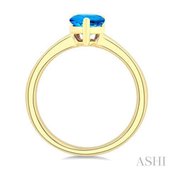 ASHI Pear Shape Gemstone Solitaire Ring 50849PPF@BTYG-PR
