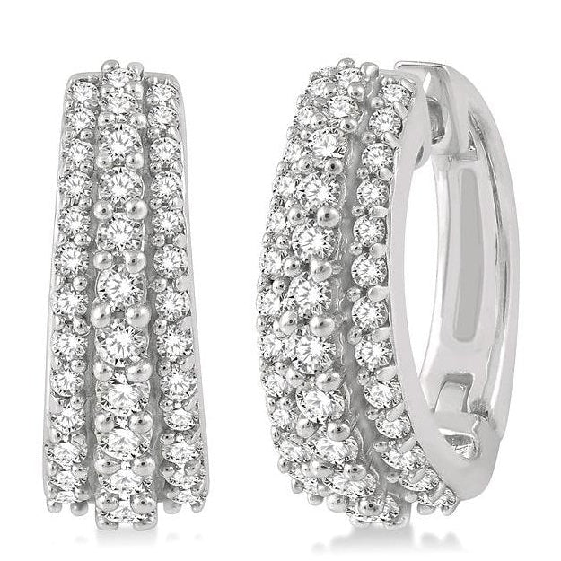 Parkplace Jewelers Petite Diamond Huggie Fashion Earrings 638C3PPFGERWG