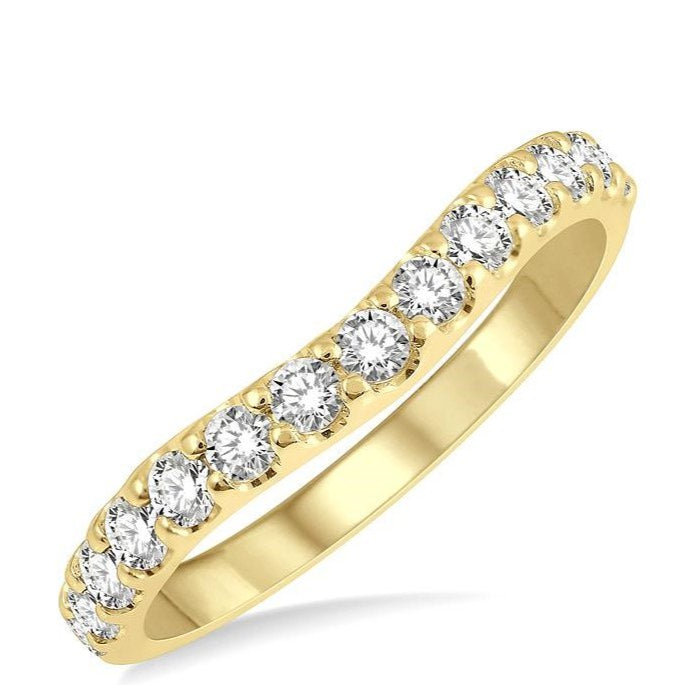 Parkplace Jewelers Curved Diamond Wedding Band 30343PPFGYG