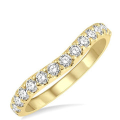 Parkplace Jewelers Curved Diamond Wedding Band 30343PPFGYG