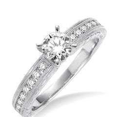 Parkplace Jewelers Round Shape Semi-Mount Diamond Engagement Ring 21814PPFVWG-SM