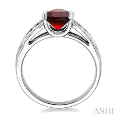ASHI Oval Shape Gemstone & Diamond Ring 51258PPFXGTWG