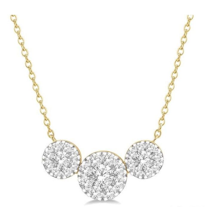 Parkplace Jewelers Round Shape Past Present & Future Lovebright Essential Diamond Necklace 99622PPFGNKYW