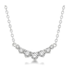 Parkplace Jewelers Graduated Diamond Smile Necklace 991HQPPFGNKWG