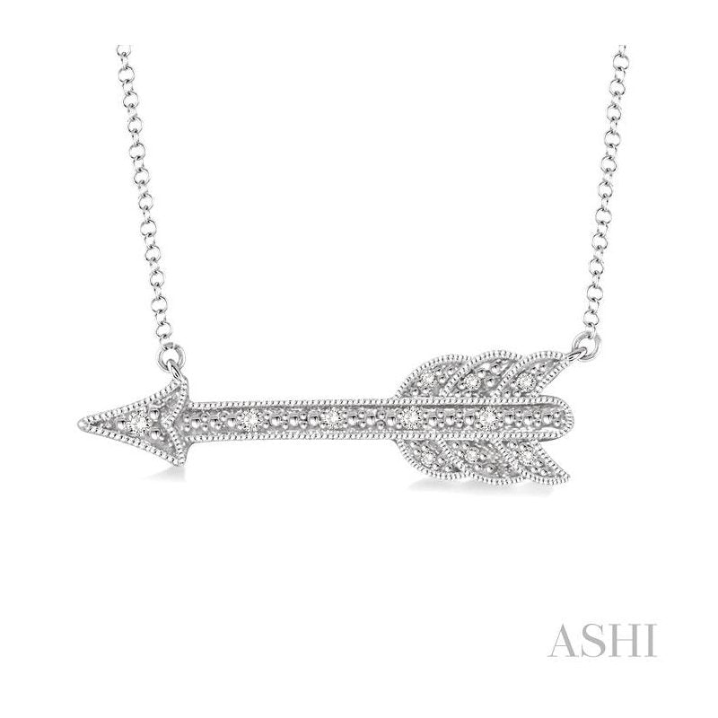 ASHI Silver Arrow Diamond Fashion Pendant 86989PPSSSLPD