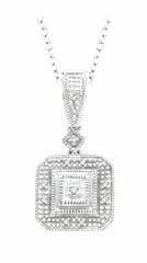 Parkplace Jewelers Silver Diamond Pendant 86019PPSSSLPD