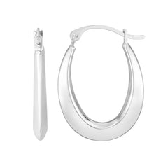 Yellow Gold Polished Light Weight Hoops Earring