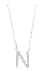 Parkplace Jewelers Block 'N' Initial Diamond Pendant 912F9PPTSPDWG-N