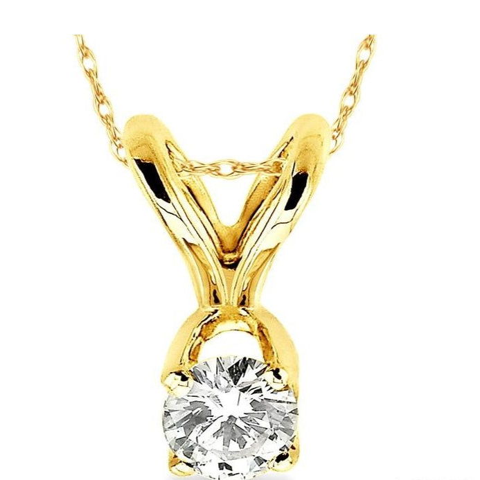 Parkplace Jewelers Round Shape Diamond Solitaire Pendant 90118PPFNPD