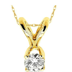 Parkplace Jewelers Round Shape Diamond Solitaire Pendant 90118PPFNPD