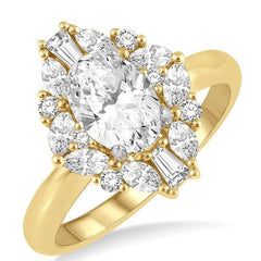 Parkplace Jewelers Oval Shape Semi-Mount Halo Diamond Engagement Ring 215J3PPFVYW-SM