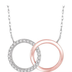 Parkplace Jewelers Double Circle Diamond Fashion Pendant 96408PPTSPDWP