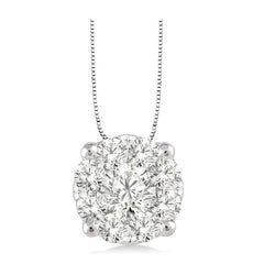 Parkplace Jewelers Round Shape Lovebright Essential Diamond Solitaire Pendant 91756PPFHPDWG