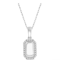 Parkplace Jewelers Dog Tag Diamond Pendant 904F8PPTSPDWG