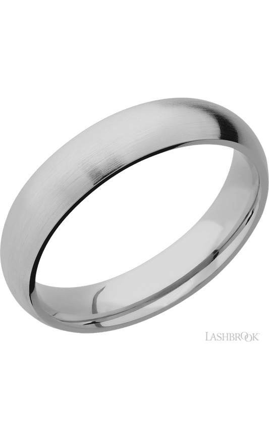 5 mm wide Domed Titanium band.