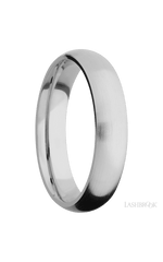 5 mm wide Domed Titanium band.
